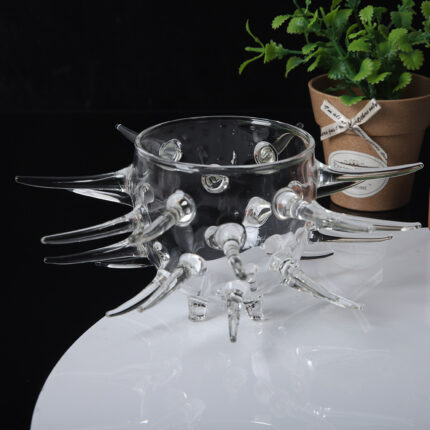 Kreative transparente Seeigel tasse aus Glas