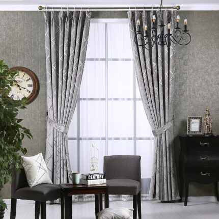 Einfarbig Einfache Moderne Licht Luxus Wohnzimmer Chenille Blackout Vorhänge