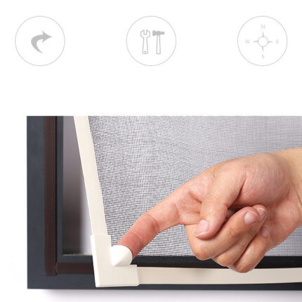 Selbst-adhesive Magnet Bildschirm Fenster Net Selbst-installiert Haushalt Anti-moskito Unsichtbaren Klett Kostenloser Stanzen