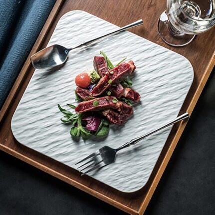 Flat Good-looking Sashimi Sushi Barbecue Plate