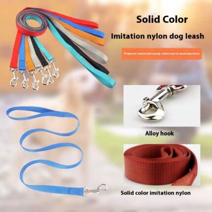 Einfarbiger Hund Hand halten Seil Einzelseil Nylon